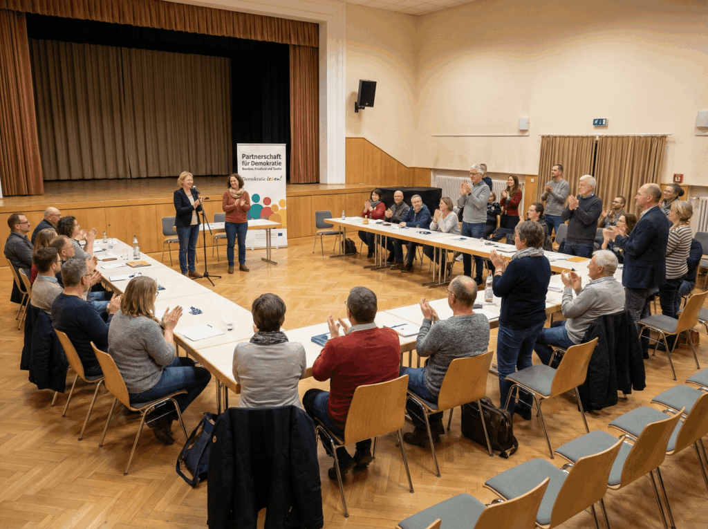 Ein starkes Bündnis für Demokratie: Partnerschaft Beeskow, Friedland & Tauche nimmt die Arbeit auf